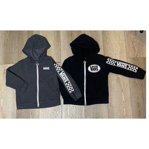 Vans Sweatshirt Boys' 4T Checkered Full Zip Casual Hoodies